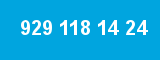 929 118 14 24 929 118 14 24